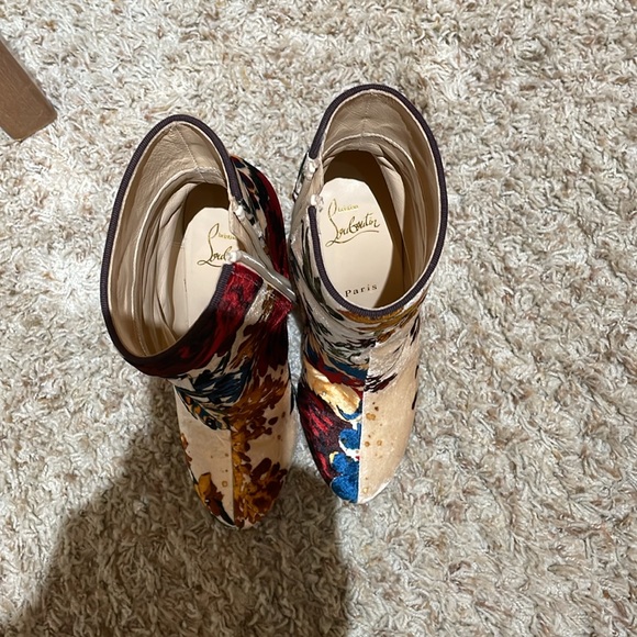 AUTHENTIC: Christian Louboutin Moulamax 100 Velours Bouquete size 37 - Picture 11 of 11